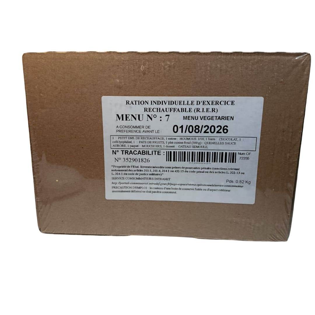 Ración Militar Francesa R.I.E.R 12h - RACIONES DE COMBATE MRE