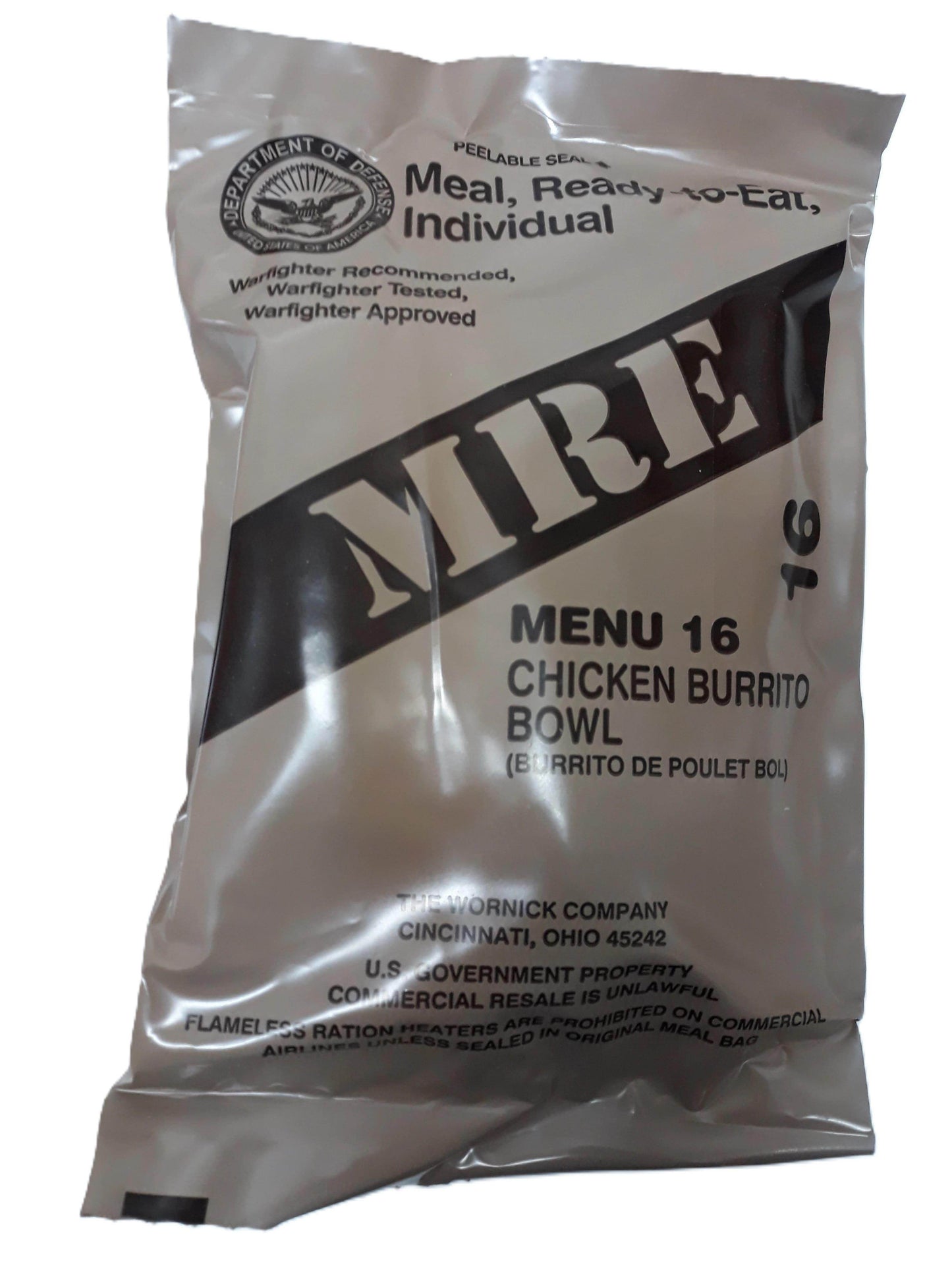 MRE USA Comida Militar Estados Unidos - RACIONES DE COMBATE MRE