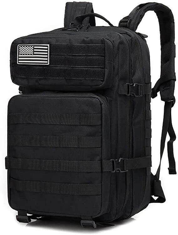 Mochila Tactica Color Negro - RACIONES DE COMBATE MRE