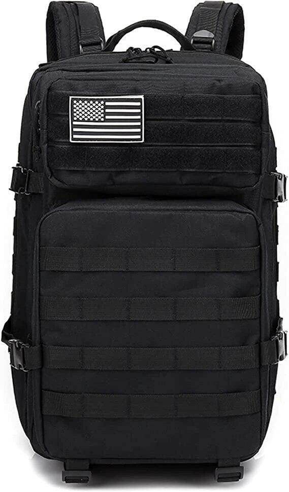 Mochila Tactica Color Negro - RACIONES DE COMBATE MRE