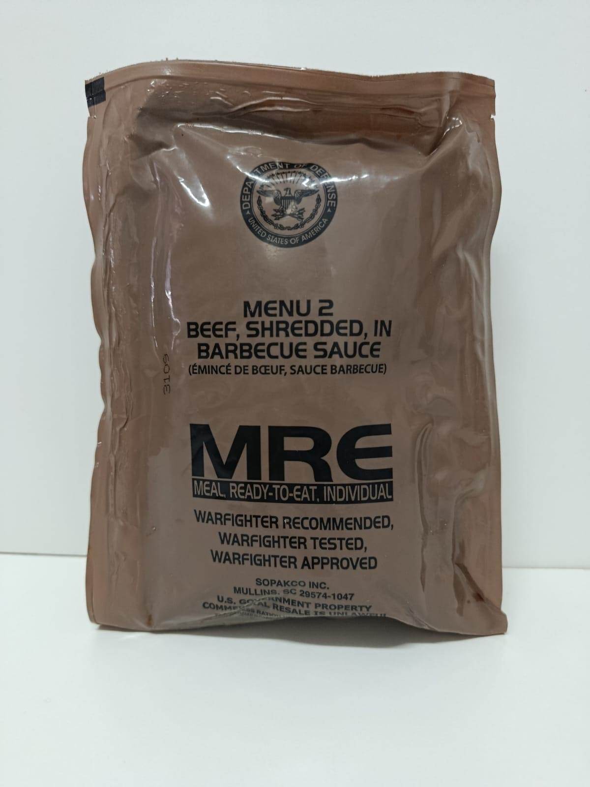 MRE USA Comida Militar Estados Unidos - RACIONES DE COMBATE MRE