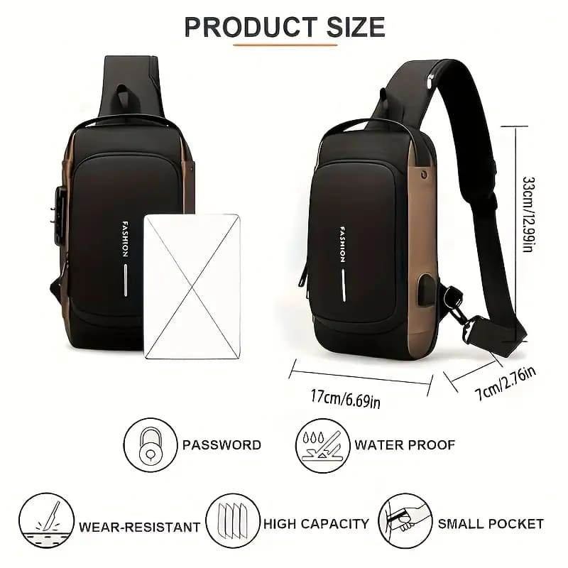 Bandolera/ Mochila Anti-robo Hombre - RACIONES DE COMBATE MRE