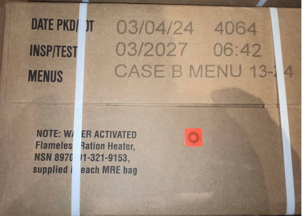 MRE USA Comida Militar Estados Unidos - RACIONES DE COMBATE MRE