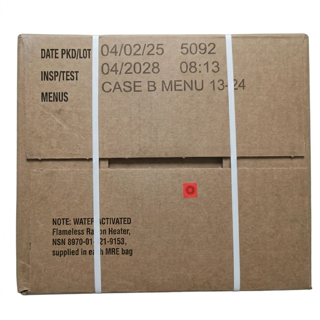 Caja tipo B ración de combate MRE USA