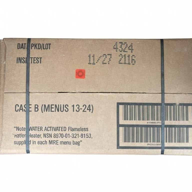 Cajas MRE Tipo A y B de EE. UU - RACIONES DE COMBATE MRE
