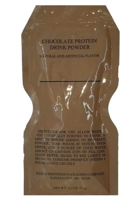 MRE Chocolate Protein Drink Powder - RACIONES DE COMBATE MRE