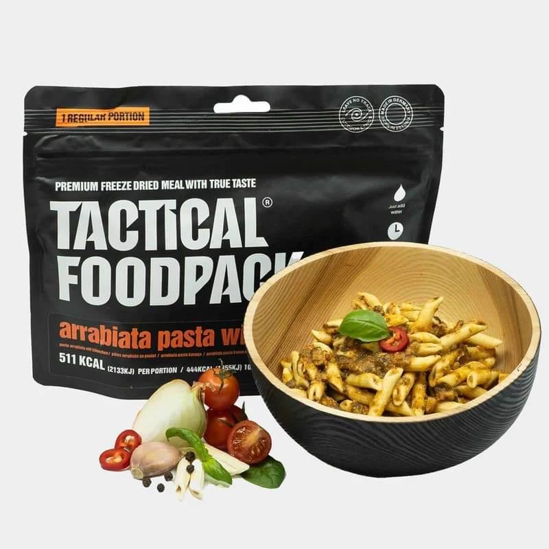 Macarrones con salsa Arrabiata y pollo - RACIONES DE COMBATE MRE