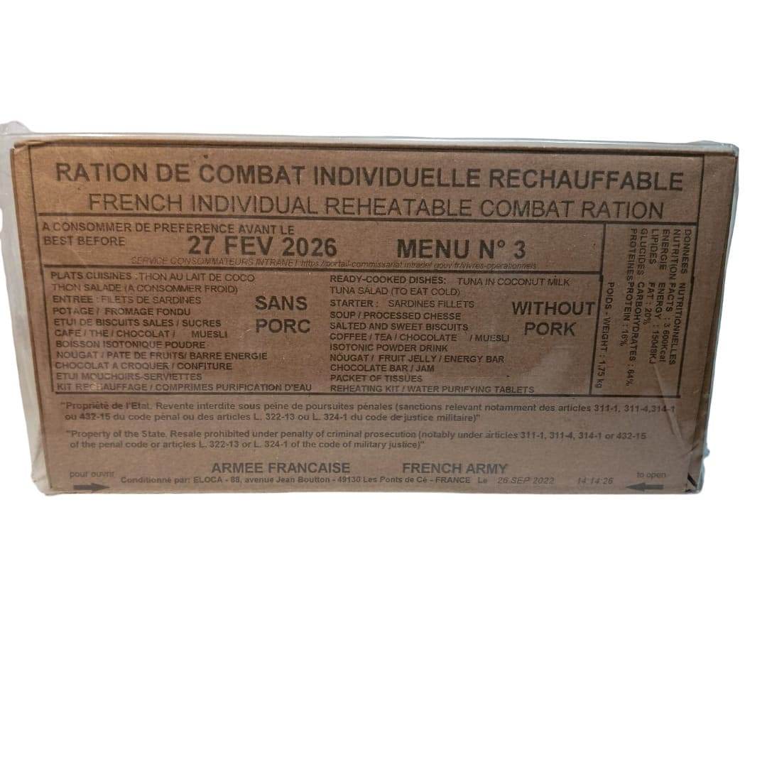 Ración Militar Francesa/Mre Francia - RACIONES DE COMBATE MRE