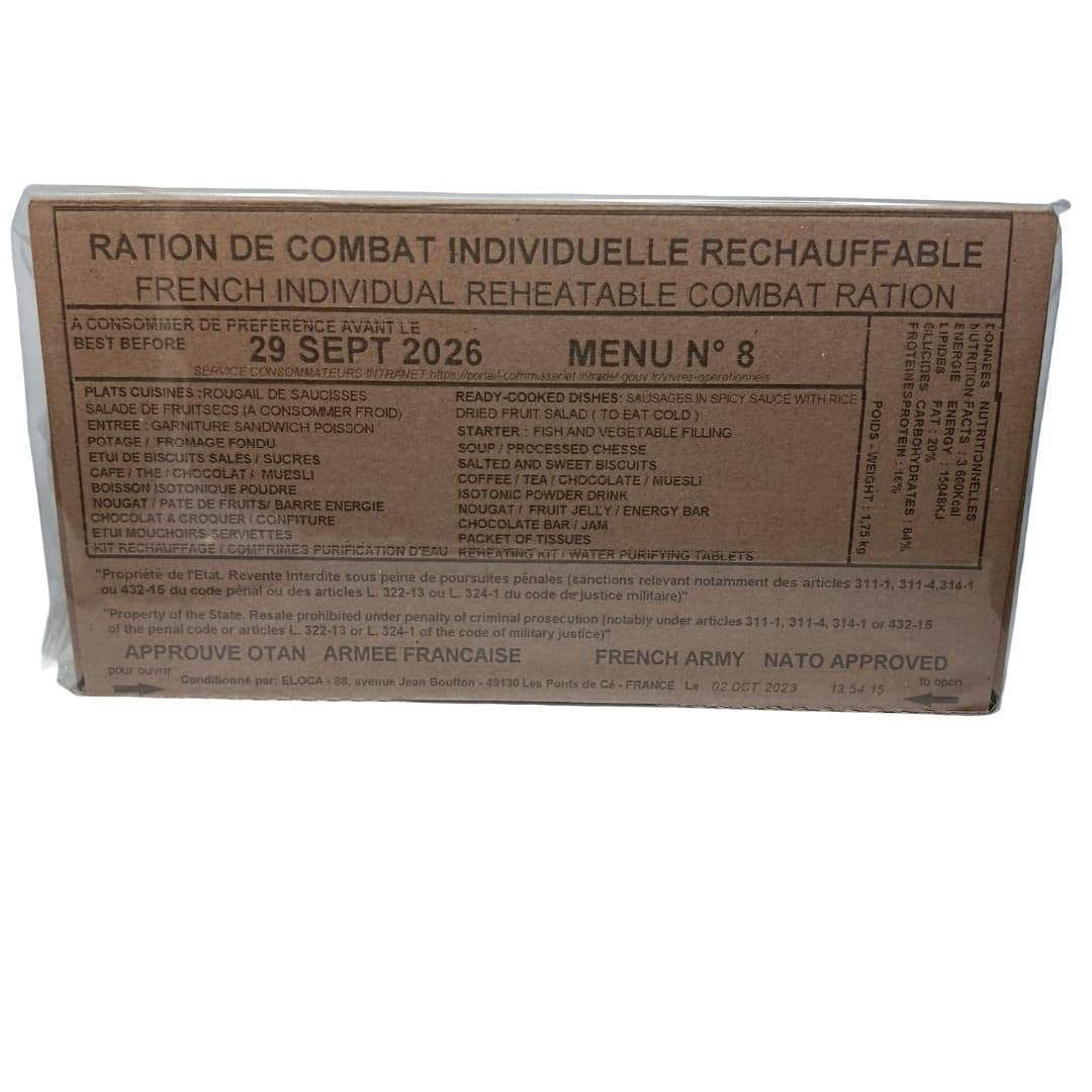 Ración Militar Francesa/Mre Francia - RACIONES DE COMBATE MRE