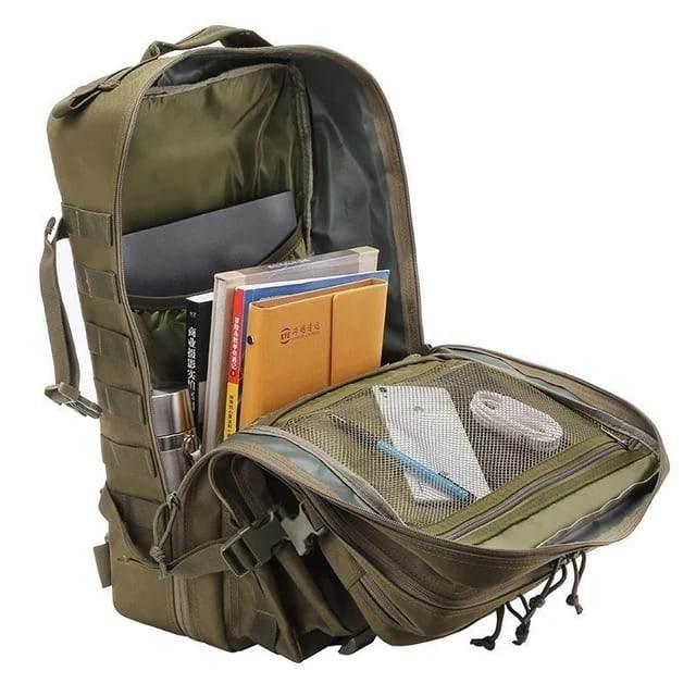 Mochila Tactica Color Verde - RACIONES DE COMBATE MRE