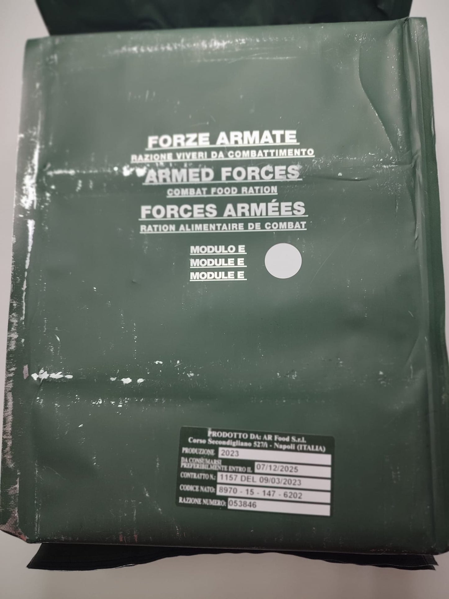 Forze Armate Razione Viveri Da Combattimento