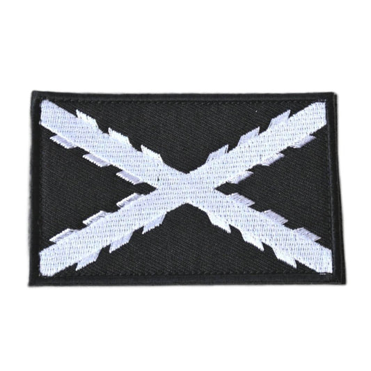 Parche Bandera TERCIOS Aspa Blanca - RACIONES DE COMBATE MRE