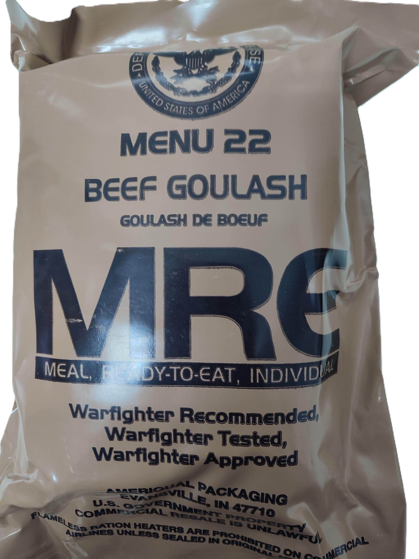 MRE USA Comida Militar Estados Unidos - RACIONES DE COMBATE MRE