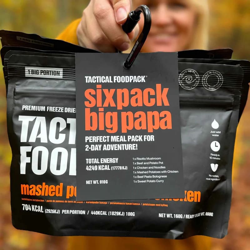 Pack de supervivencia 6 raciones XL Sixpack Big Papa