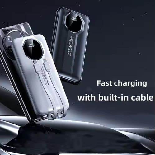 Power Bank 10000 mAh PD 22,5W con Cables Integrados - RACIONES DE COMBATE MRE