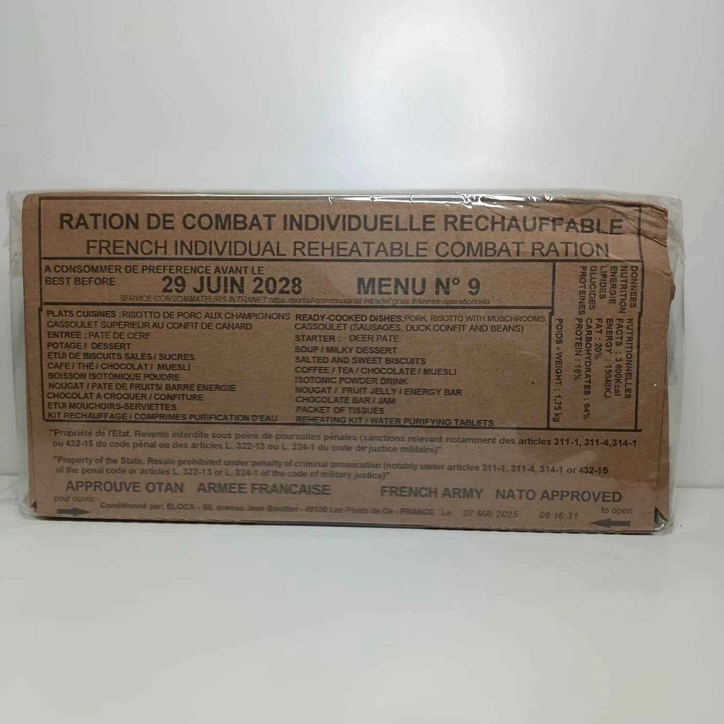 Ración Militar Francesa/Mre Francia