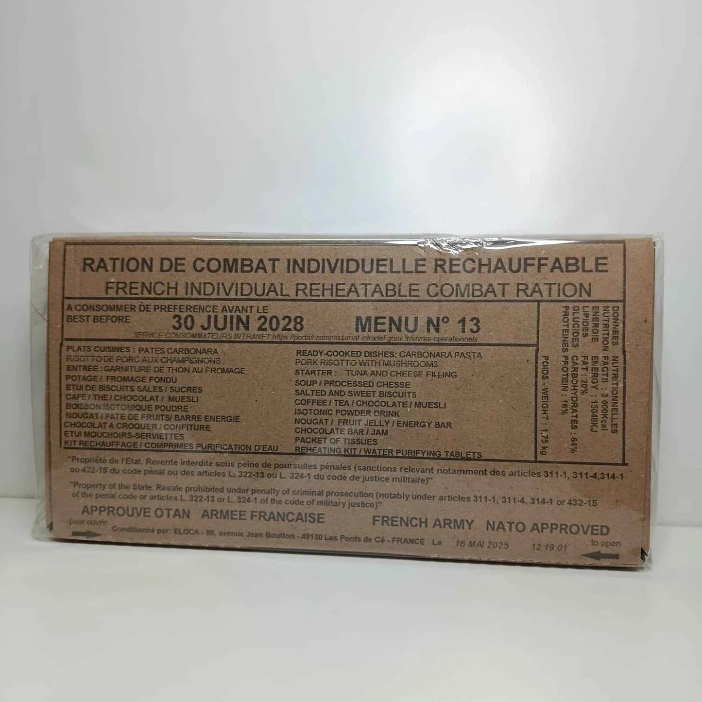 Ración Militar Francesa/Mre Francia