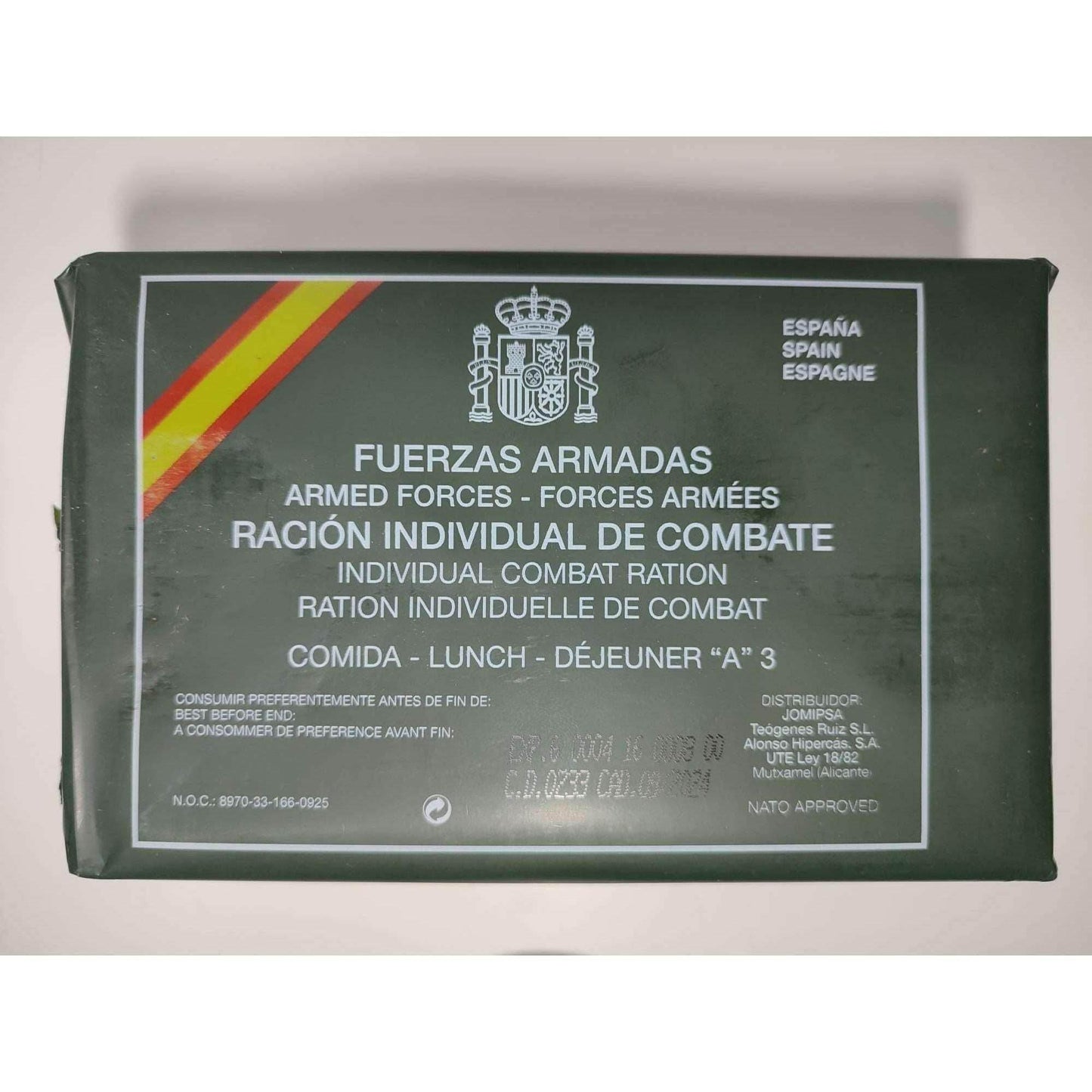 Raciones de Combate MRE Menú A - RACIONES DE COMBATE MRE