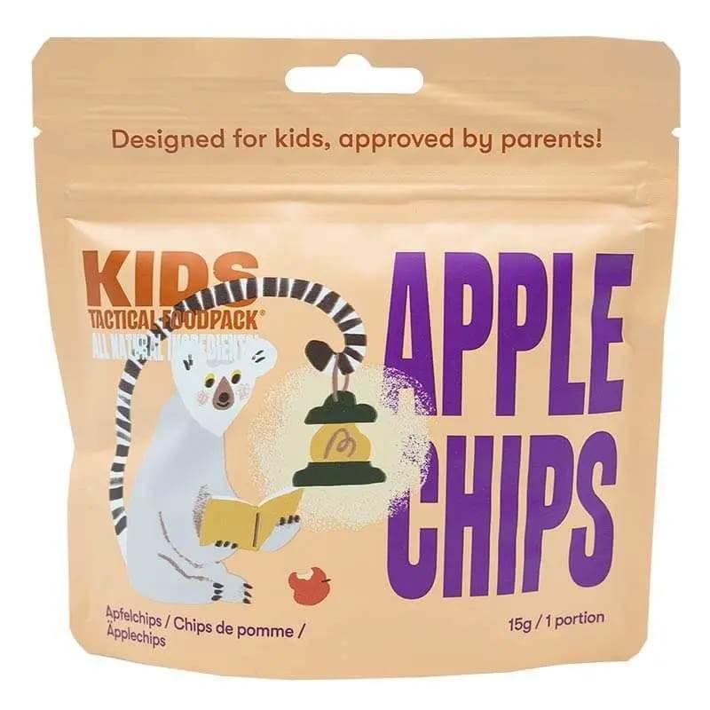 🍏Snack Infantil Tactical Foodpack Kids – Chips de Manzana Liofilizada (Vegano) - RACIONES DE COMBATE MRE