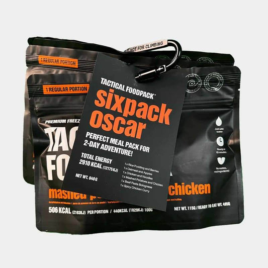 Pack de supervivencia 2 días Sixpack Oscar - RACIONES DE COMBATE MRE