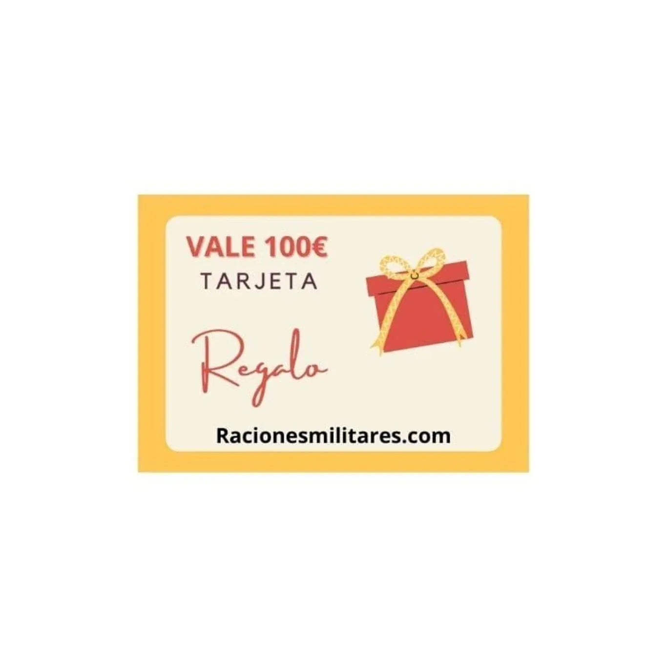 Tarjeta de Regalo 100€ - RACIONES DE COMBATE MRE
