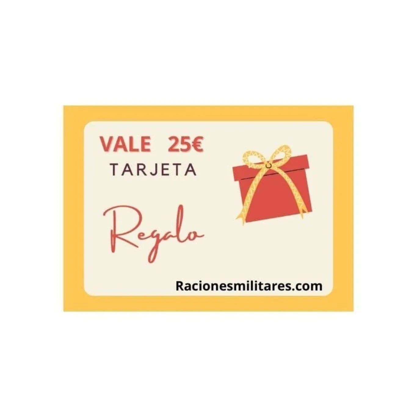 Tarjeta de Regalo 25€ - RACIONES DE COMBATE MRE