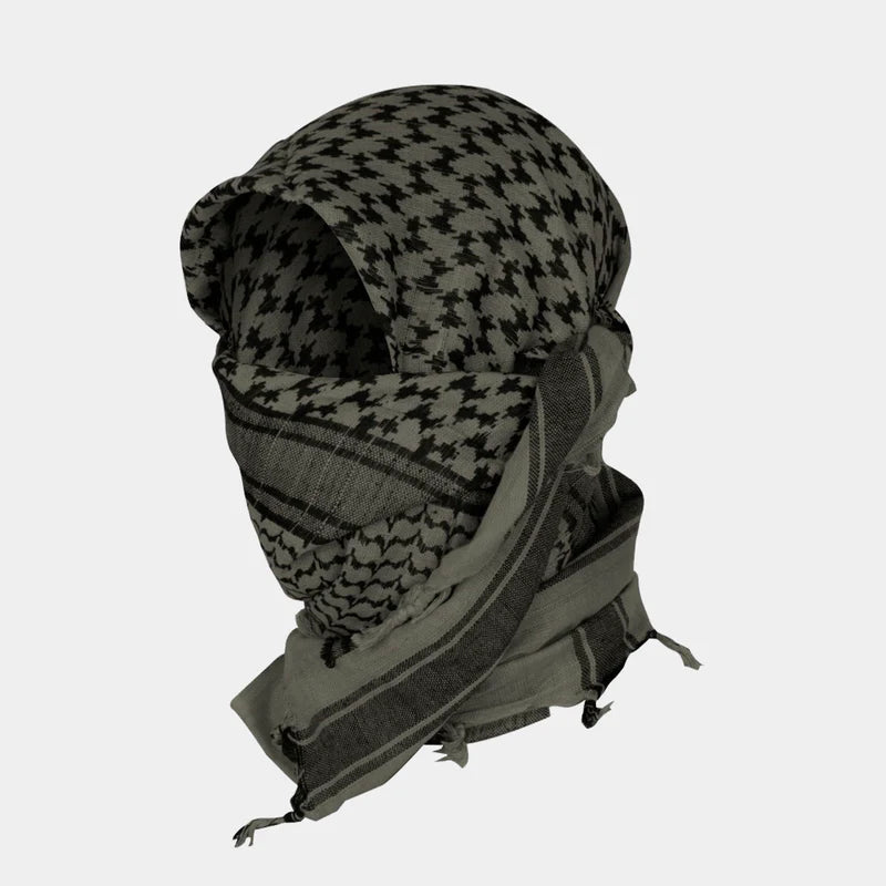 Pañuelo Shemagh Verde Oliva-Negro