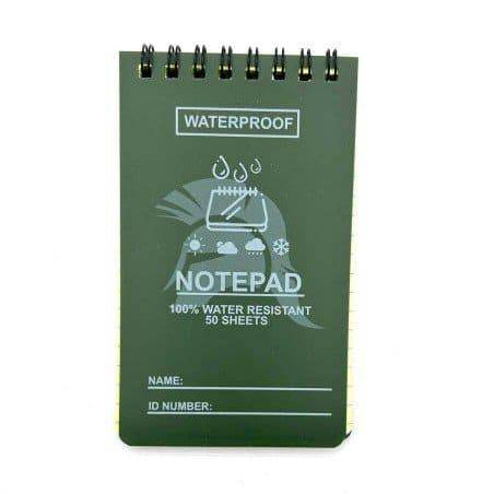 Libreta Waterproof 8X12CM Inmortal Verde - RACIONES DE COMBATE MRE