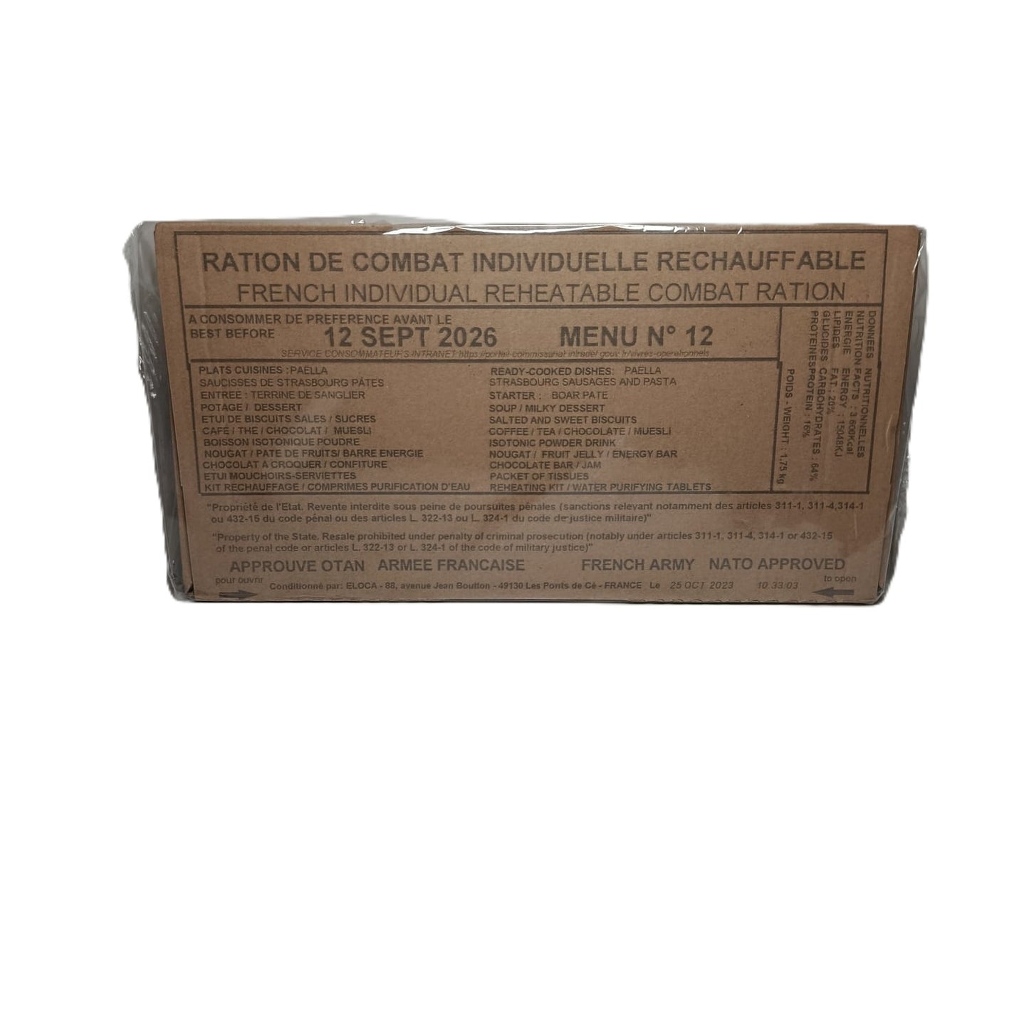 menu 12