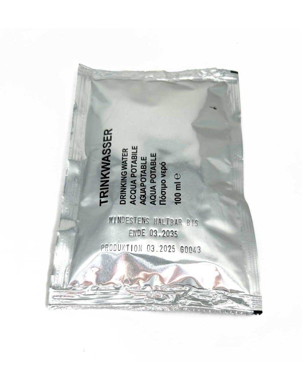 Ración Hidratación German Drinking Water 5x100ml - RACIONES DE COMBATE MRE