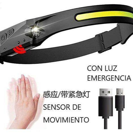 LINTERNA CABEZA SENSOR CON LUZ EMERGENCIA - RACIONES DE COMBATE MRE