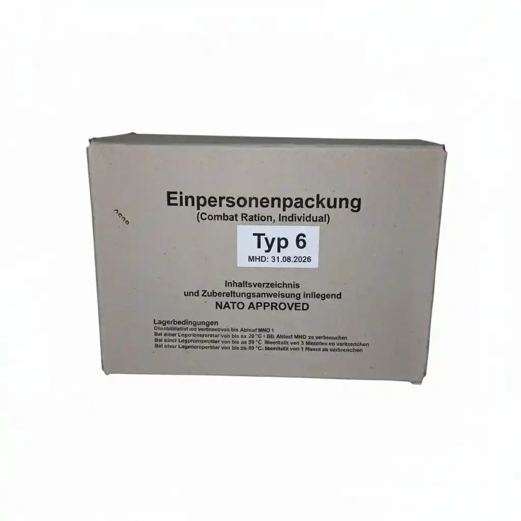 Ración combate alemana EPA ejército Alemania MRE completa