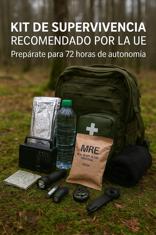 Kit de supervivencia recomendado por la UE: qué incluye y cómo complementarlo
