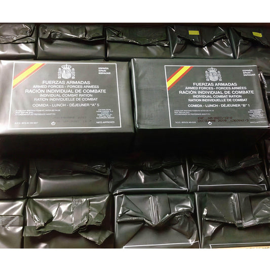 Pack 10 raciones combate MRE militares españolas supervivencia