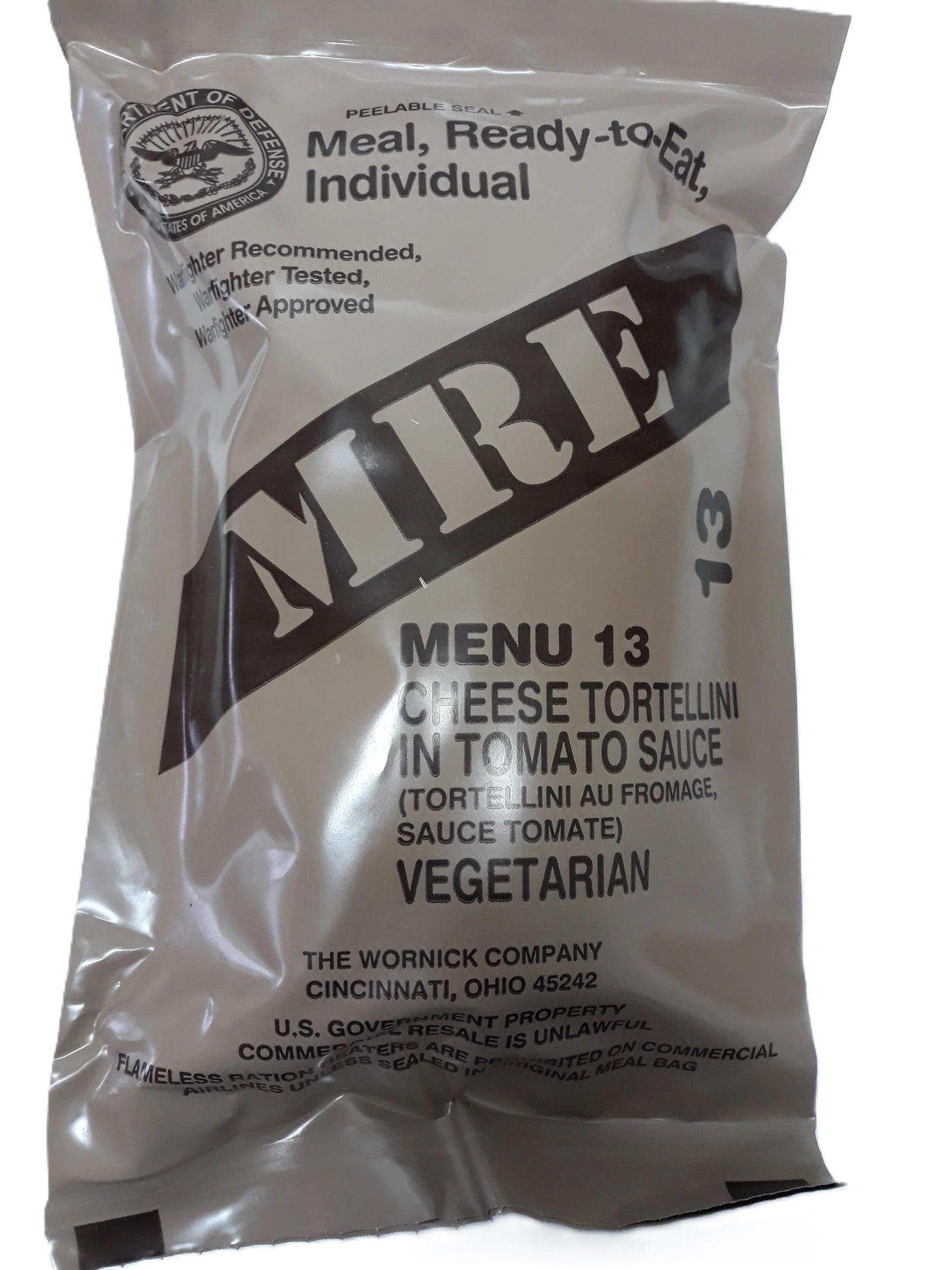 MRE USA Comida Militar Estados Unidos - RACIONES DE COMBATE/MRE