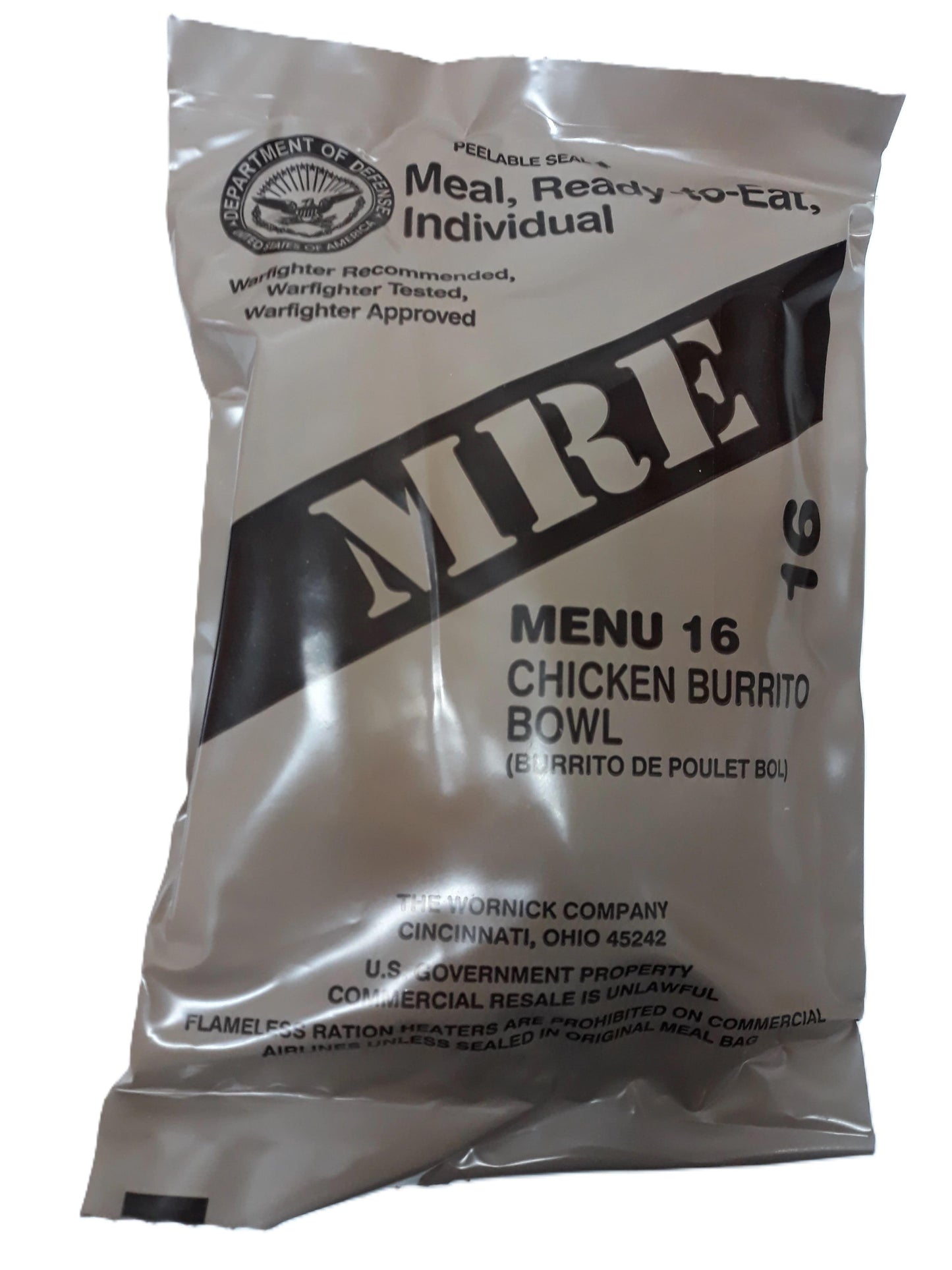 MRE USA Comida Militar Estados Unidos - RACIONES DE COMBATE/MRE