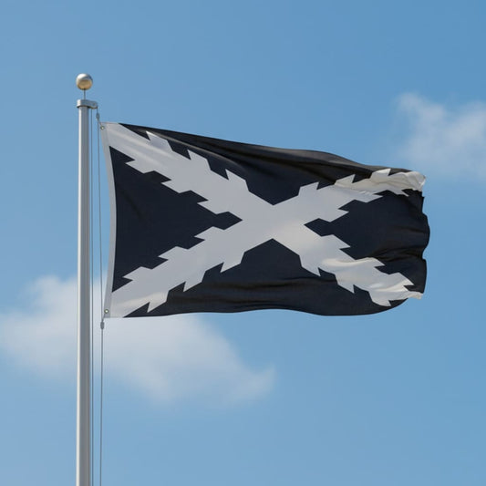 Bandera De La Cruz De Borgoña En Color Negro