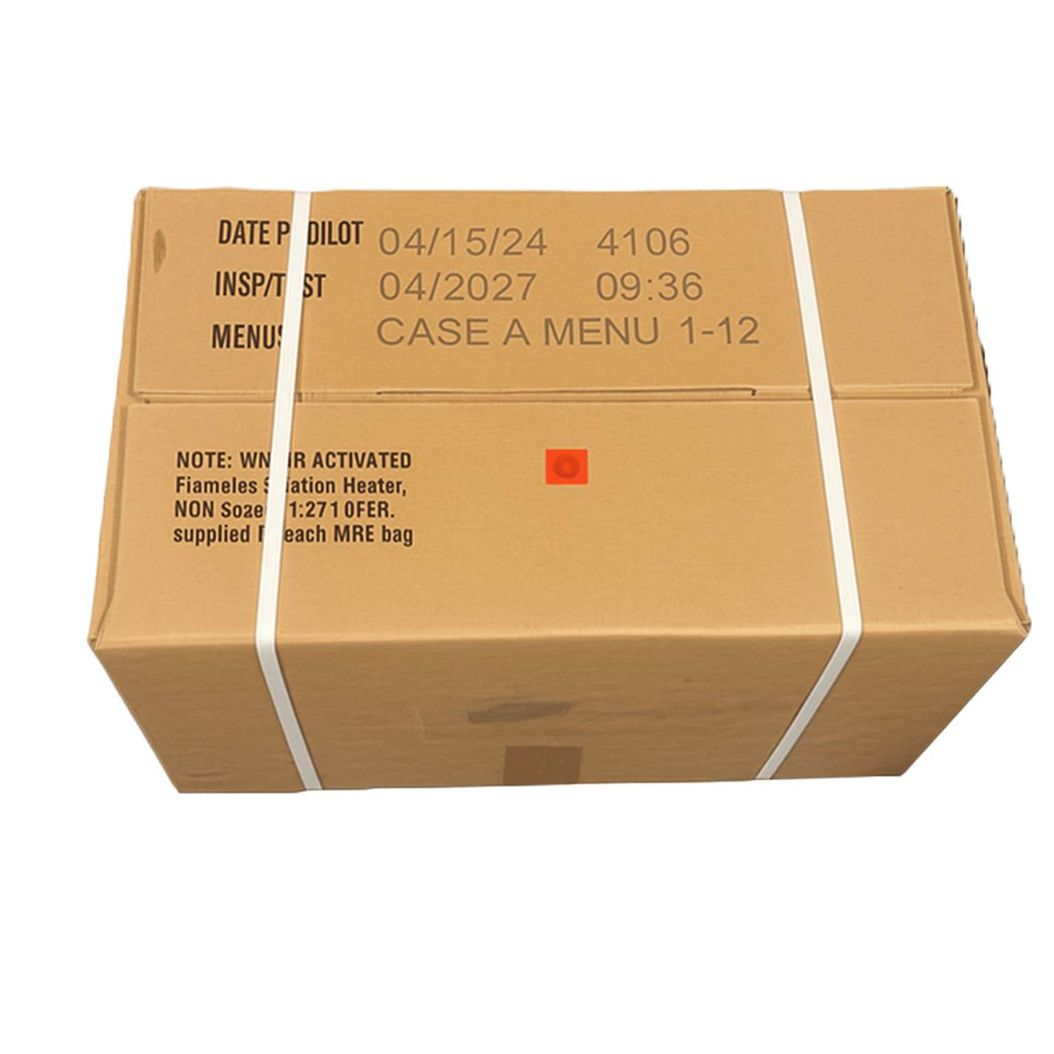 Cajas MRE Tipo A y B de EE. UU - RACIONES DE COMBATE MRE