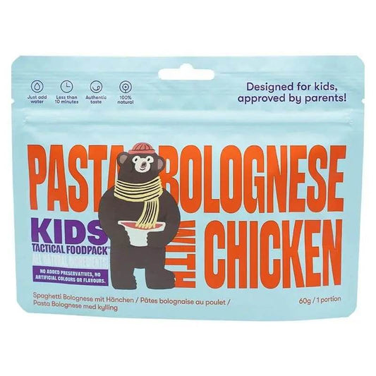 Comida Para Niños Tactical Foodpack Kids Pasta Bolognese With Chicken - RACIONES DE COMBATE MRE