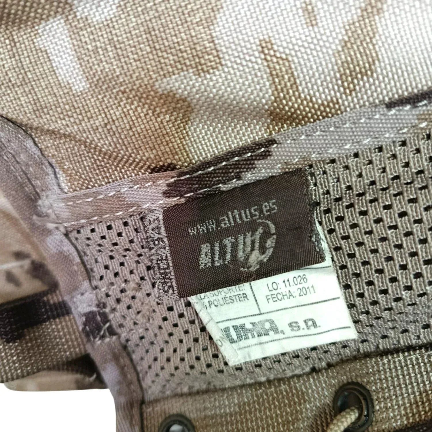 Chaleco Táctico Altus – Modelo CHALECO TRANS MUNIC MMA Etiqueta