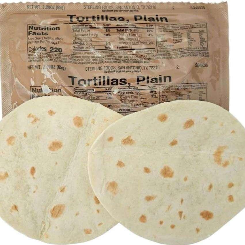 Tortillas MRE Plain - RACIONES DE COMBATE MRE