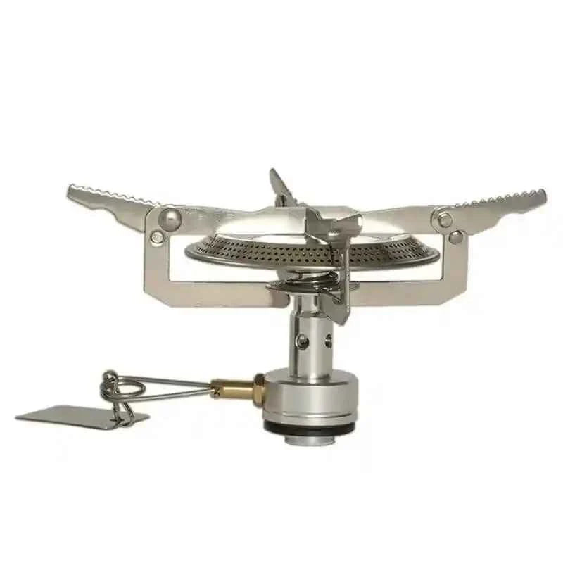 Hornillo de gas Camping Spider de Mil-Tec con soporte plegable de acero inoxidable.