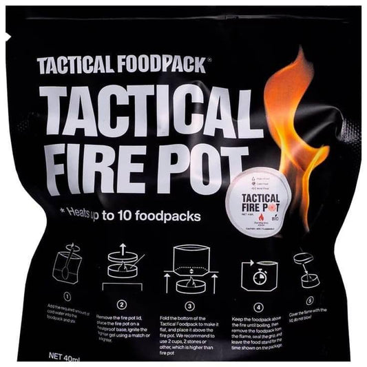 Hornillo emergencia Tactical Foodpack portátil camping supervivencia