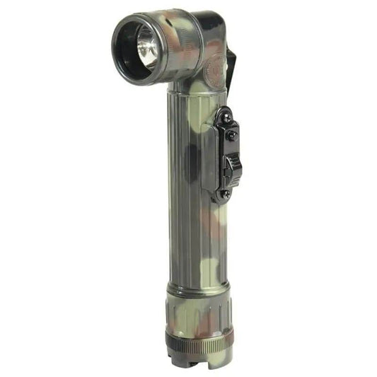 Linterna Militar Codo Mil-Tec Us Anglehead Flashlight Negra - RACIONES DE COMBATE MRE