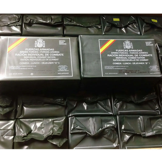 Pack 10 raciones militares MRE españolas combate supervivencia lote