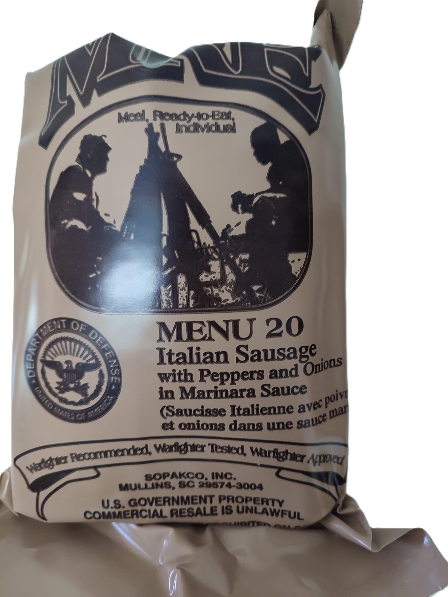 MRE USA Comida Militar Estados Unidos - RACIONES DE COMBATE/MRE