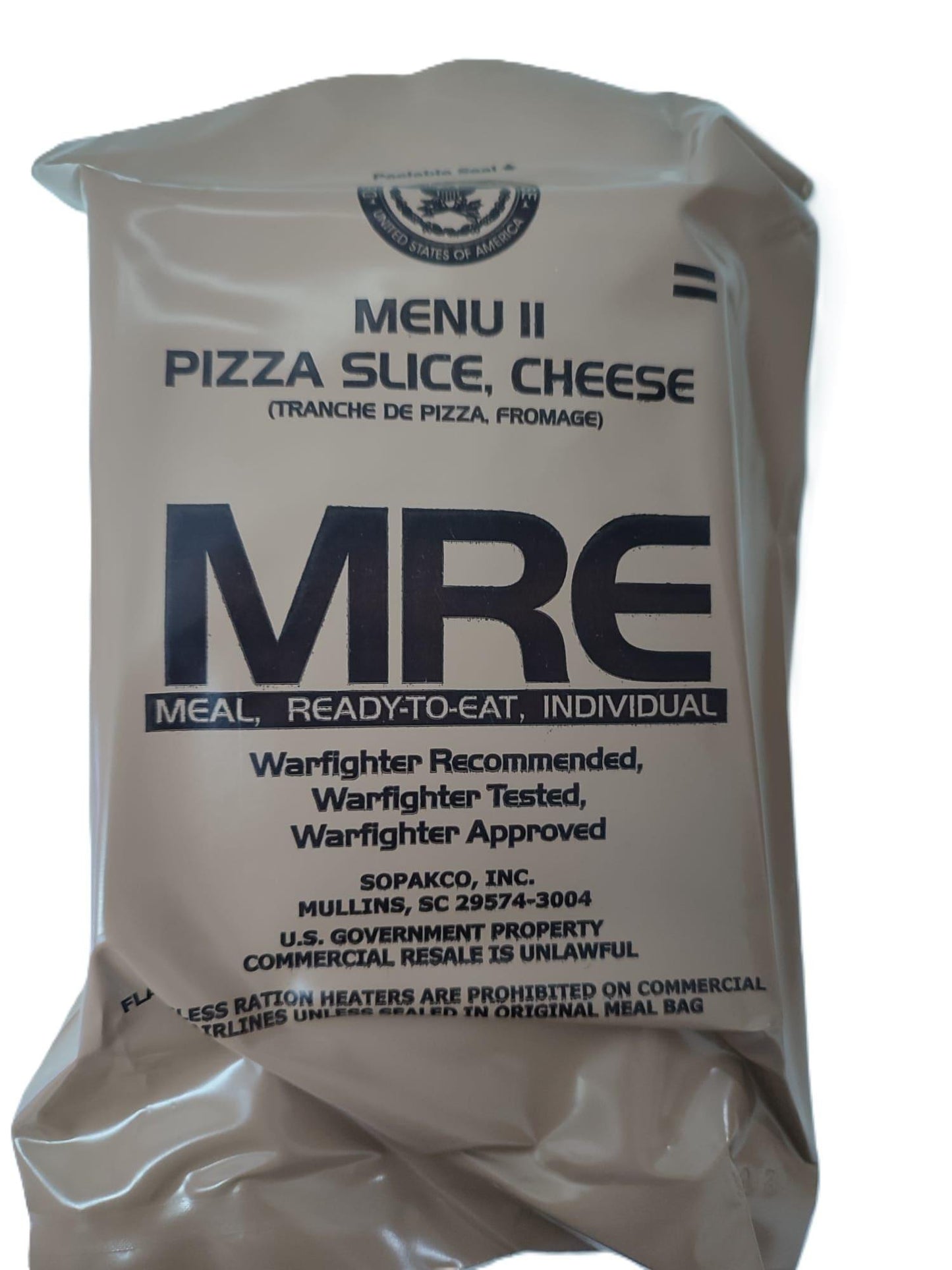 MRE USA Comida Militar Estados Unidos - RACIONES DE COMBATE/MRE