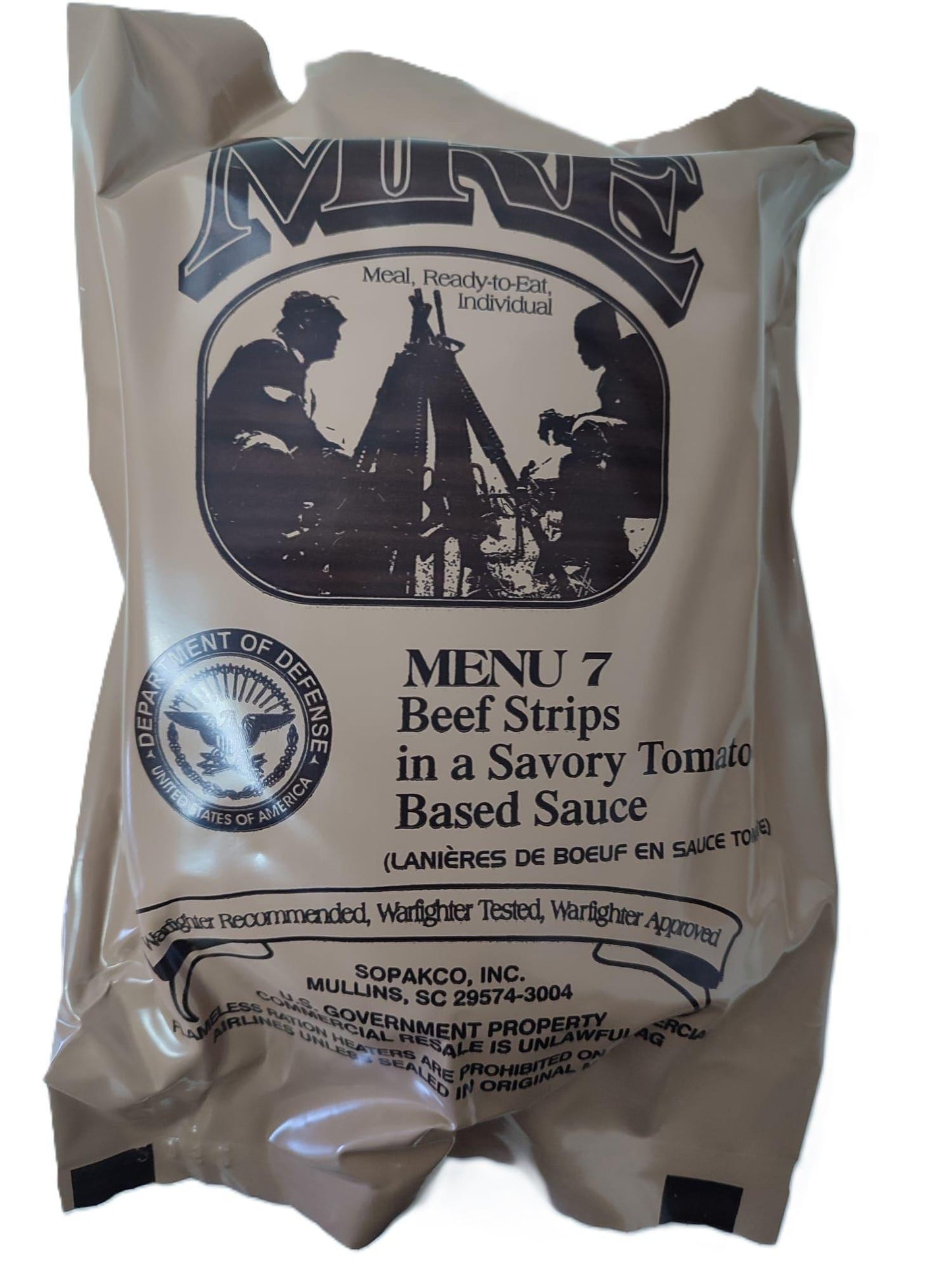 MRE USA Comida Militar Estados Unidos - RACIONES DE COMBATE/MRE