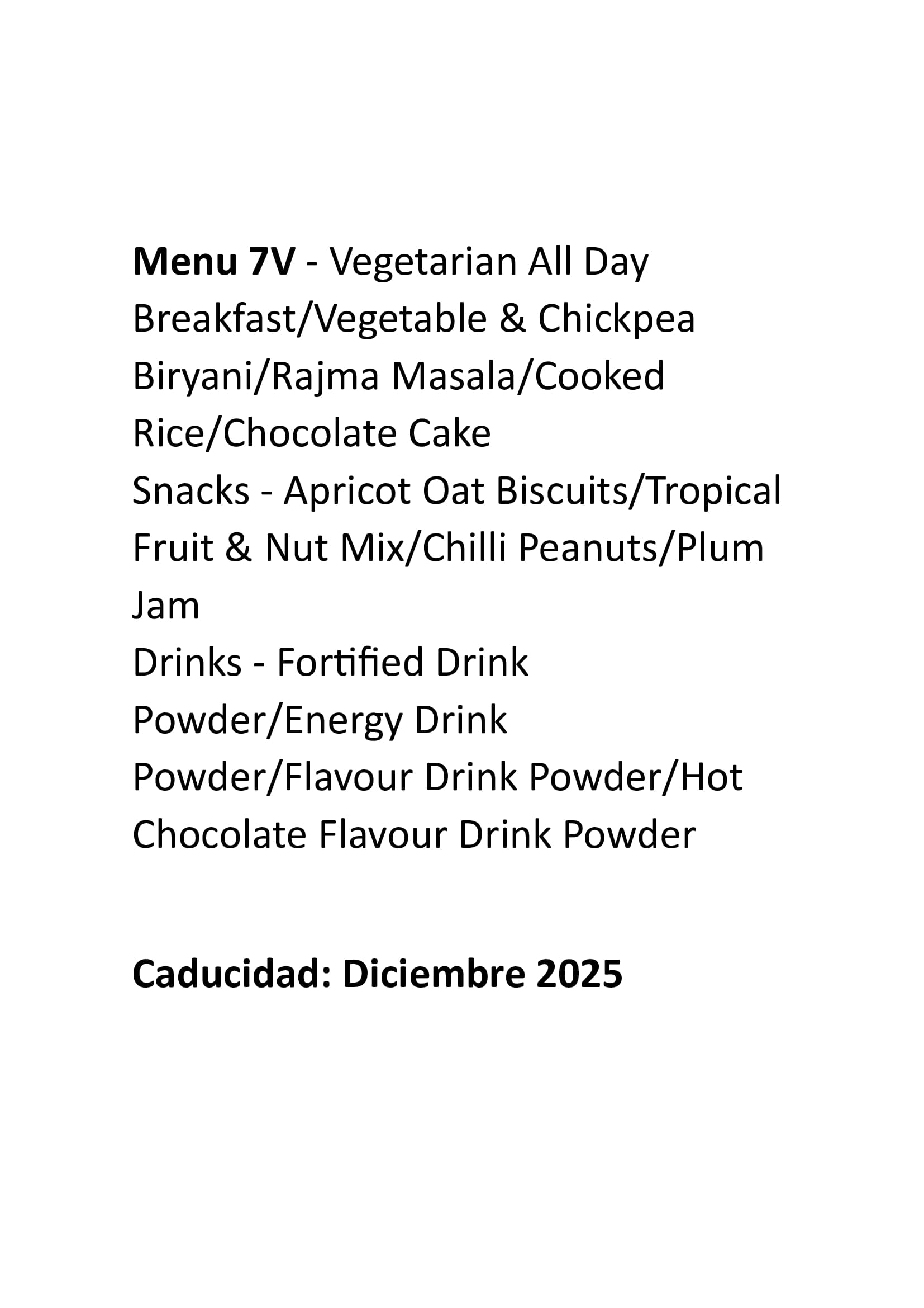 Nuevo menu 7V