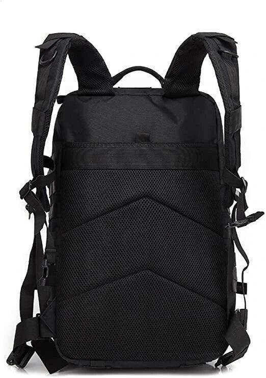 Mochila asalto táctica negra senderismo emergencia supervivencia